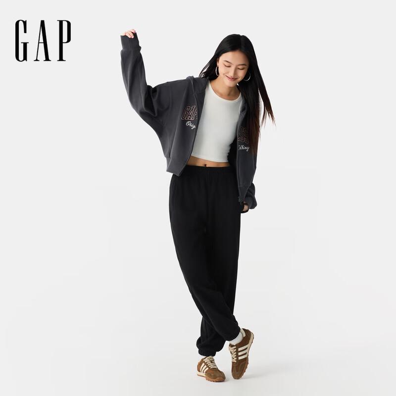 GAP Women's 2025 Spring Logo Short Hooded Sweatshirt