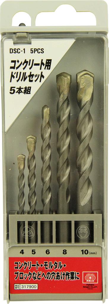 SK11 Concrete Drill DSC-1 5-Piece Set, 4-10mm