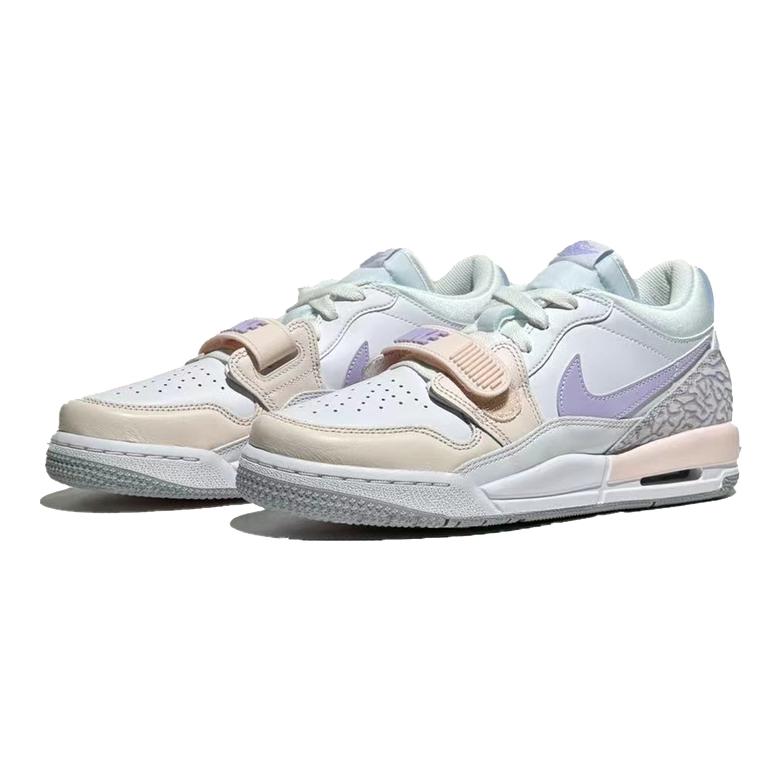 Jordan Legacy 312 Comfortable Sports Durable Mid-Top Kids Basketball Shoes Kids basketball shoes Pink Purple HF0747-151YC