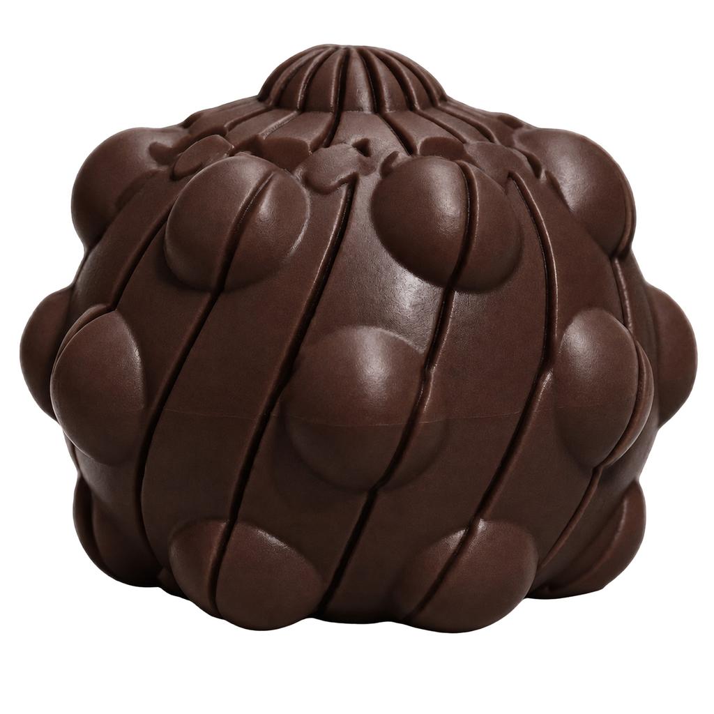 3D Printed Twisted Spiral Stress Relief Ball with Textured Surface and Ergonomic Design for Hand Therapy and Sensory Stimulation