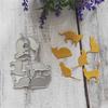 Geometry Cat Metal Cutting Dies Scrapbooking Album Paper Cards Decorative Crafts Embossing Die Cuts