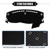 Dashboard Cover Compatible for Dodge Dart 2013-2016, Nonslip Polyester Black Dash Cover Mat Dash Board Protector Cover
