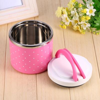 1-lagige Edelstahl-Isolier-Thermo-Lunchbox Lebensmittelbehälter Warmhaltebehälter Lebensmittelaufbewahrungsbox Thermo-Lunchbox