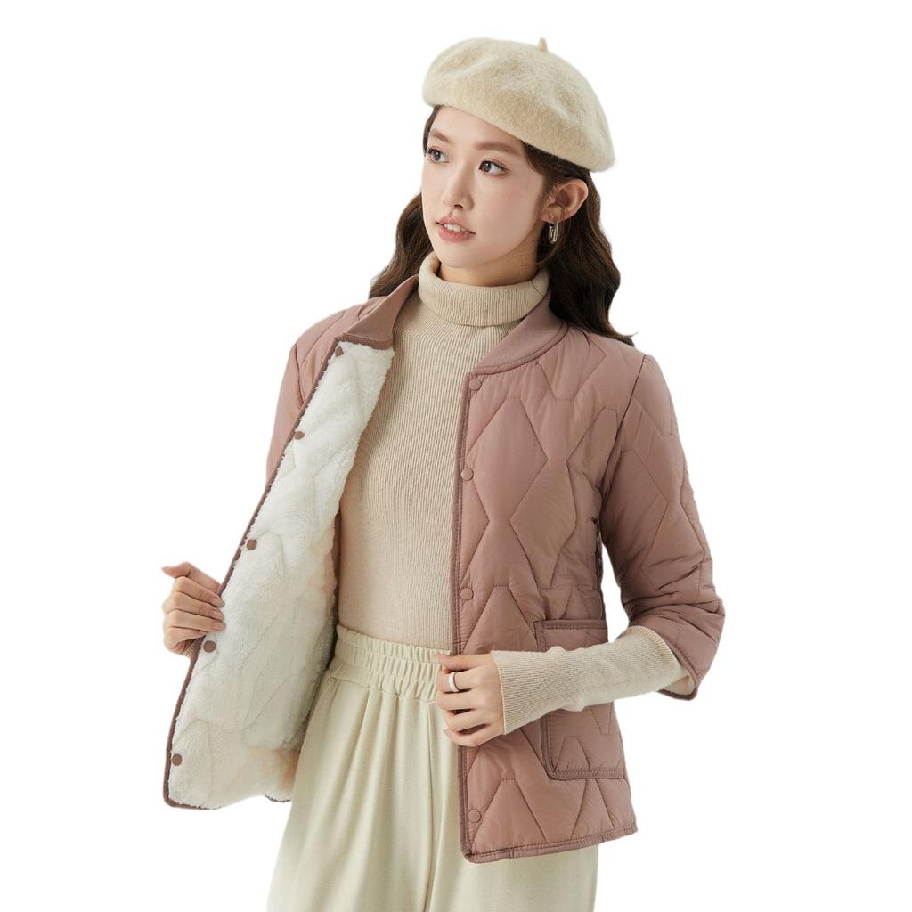 Winter Home Cotton Clothing Women's Short-sleeved Seven-minute Sleeve Padded Thickened Plus Size Cotton Jacket Can Be Worn Underneath The Female 2509