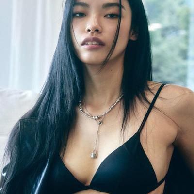 Cozywaveclub THE LOCK DROP NECKLACE