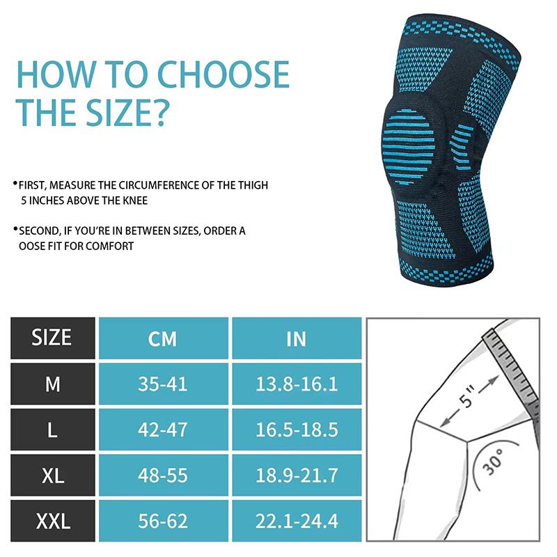 Genouillère Sangle Rotule Support Médial Ménisque Solide Protection Compression Silicone Fitness Boxe Course Genouillères Sport