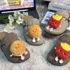 2025 Children's Birkenstock Outdoor Slippers - Cute Hamburger and Fries Design, Versatile, Flat and Thick Sole, for Spring and Autumn Wear.