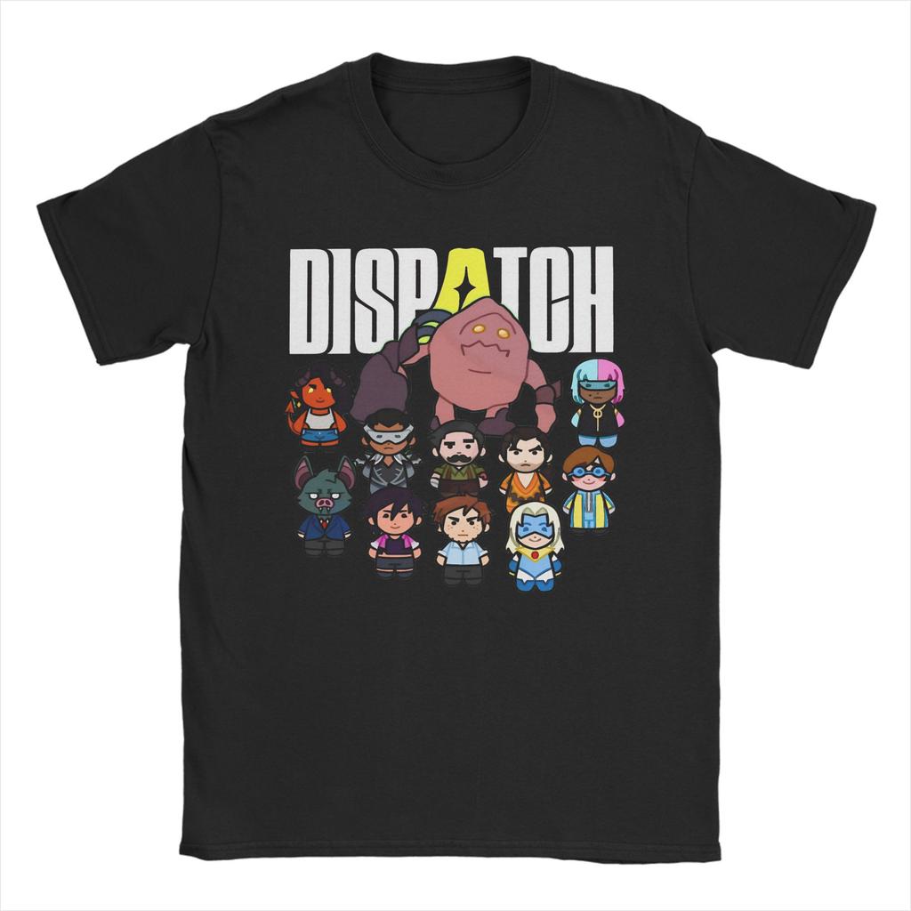 Dispatch Game T-Shirt Men  Funny Pure Cotton Tee Shirt Crewneck Short Sleeve T Shirts Gift Idea Tops
