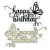 Happy Birthday Cutting Dies Carbon Steel Die Cut Metal Embossing Templates for Card Making Scrapbooking Paper Craft