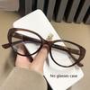 New Fashion Unisex Cat Eye Plain Glasses for Woman Man Glasses Frame for Party Eyeglasses Female Decorative Spectacles Glasses