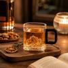 Verdickter Klarer Glasbecher Hitzebeständiger Kaffeebecher Kreatives Whiskeyglas Party