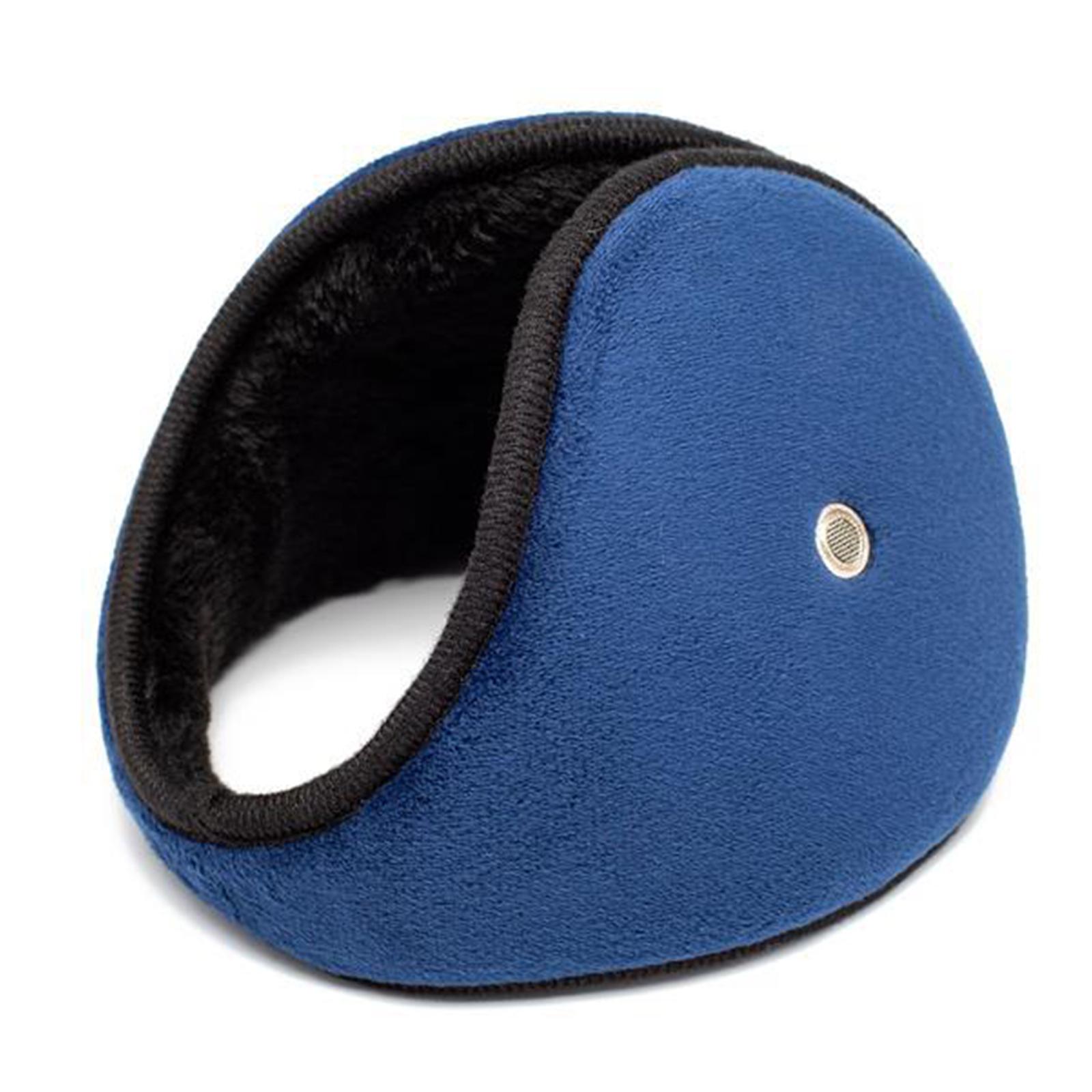 

Регулируемые наушники для холодной погоды, складные грелки для ушей для всех возрастов, велосипедные наушники, мягкие плюшевые накладки на уши для пеших прогулок темно-синий