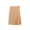 LANCY Women's Pleated A-Line Midi Skirt