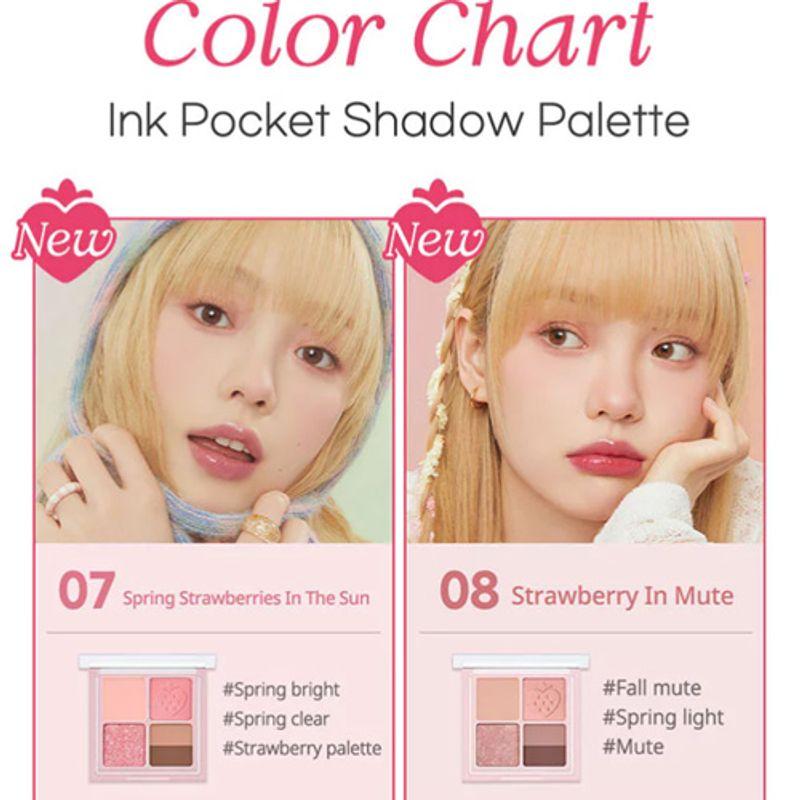 [Peripera] *Soft Berry* Ink Pocket Shadow Palette (2 Colors)