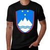 Coat Of Arms Of Slovenia Tshirt Relaxed Fit Casual Short Sleeve Top Tshirt