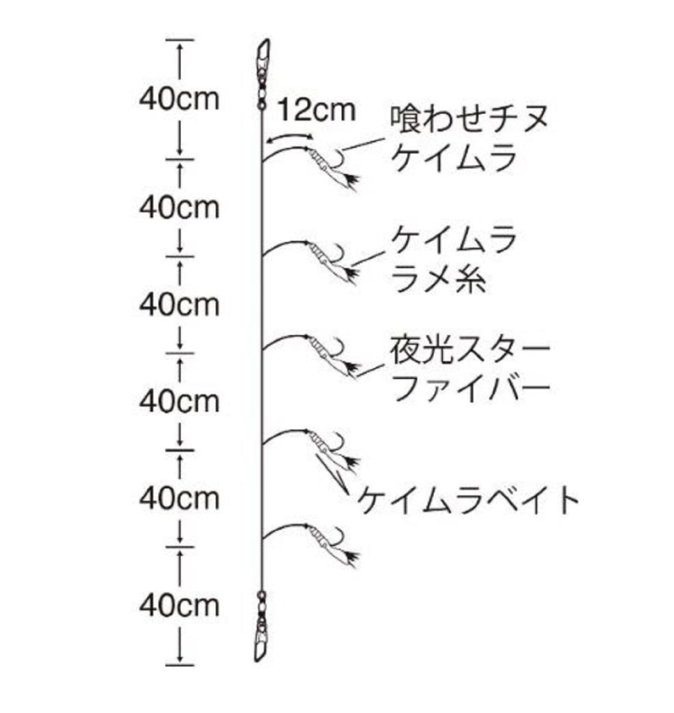 Sasame TOK-011 Bloodbait Sabiki 12cm Size 5 (9576)
