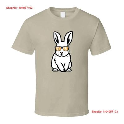 Bitcoin Rabbit T Shirt Vintage Washed Unisex Soft Stylish Versatile Stretched Breathable Designer Clothes Homme Slightly
