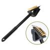 In 1 3 Barbecue Bbq Oven Grill Bristles Cleaning Stiff Brush Scraper Cleaner