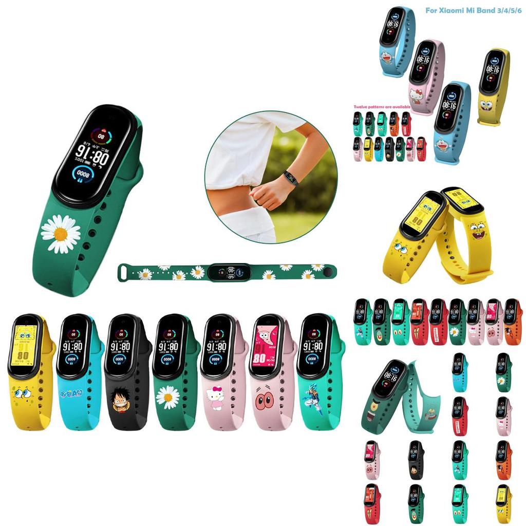 Silikonarmband für Xiaomi Mi Band 3/4/5/6 Verstellbares und bequemes Armband für Sport