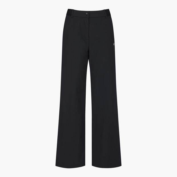 LECOQ GOLF Women'S Elastic Waist Semi-Wide Fit Pants _Blck Gr222Lpt42