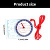 Multifunctional Keychains Compasses Portables Navigation Hiking Equipment for Campers and Explorers