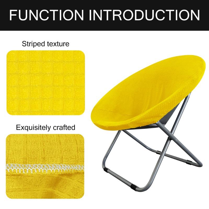 Funda Redonda para Silla Saucer Suave Elástica Funda para Silla Luna para Protección de Muebles Protector para Silla Plegable de Camping para Exteriores