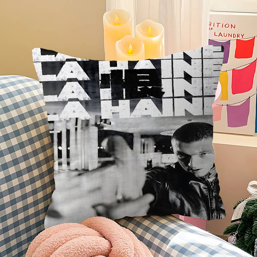 La Haine 1995 Movies Cushion Cover Pillowcase Upholstery Sofa Throw Pillow Home Decor Pillowcas