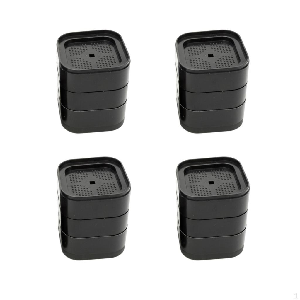 4 Pieces Laundry Appliance Feet Stackable Washer Support Textured Foot Pad
