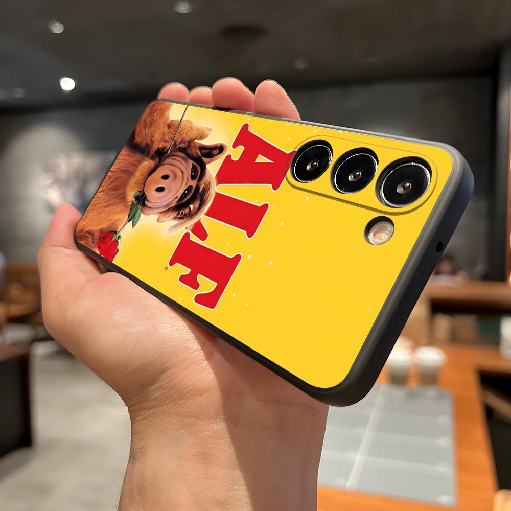 TV S-Series A-Alf Phone Case For Samsung A56 A36 A26 A16 A15 A25 A35 A55 A14 A34 A24 A54 Black Soft Shell