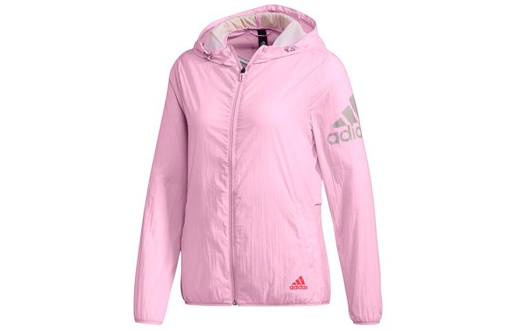 Adidas Jackets Women s Pink Hooded Moderate Pilot FJ1110 M
