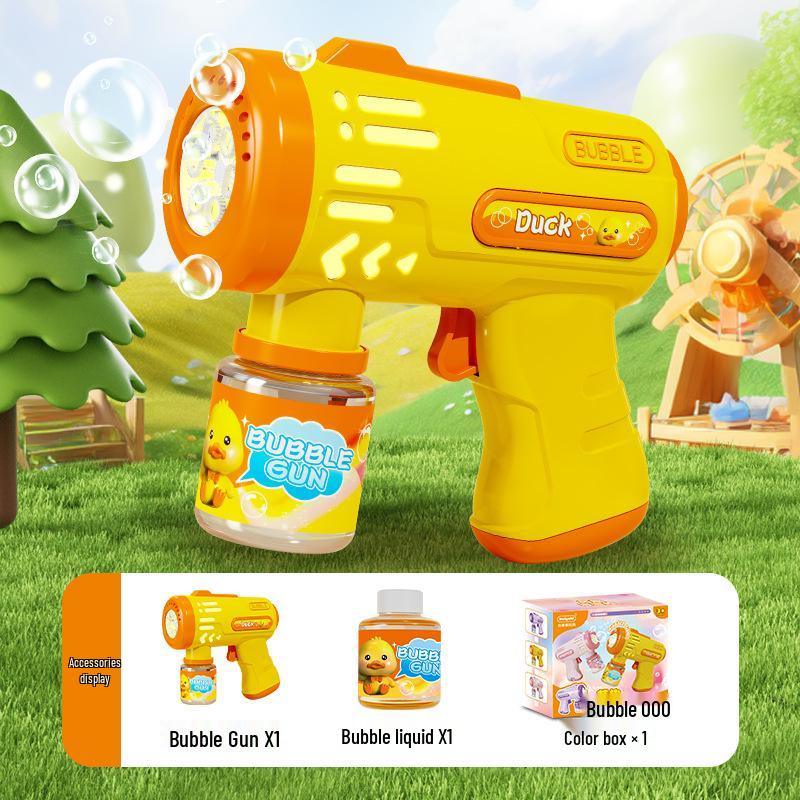 Gatling Bubble Gun: Automatic Electric Handheld Bubble Maker for Kids