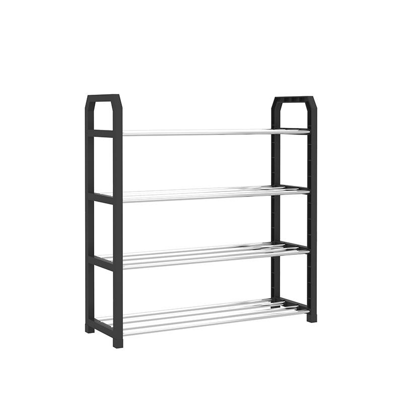 Multi-layer Assembly Simple Shoe Rack, Dustproof Storage Shoe Cabinet Dormitory Home Solid Metal Shoe Rack