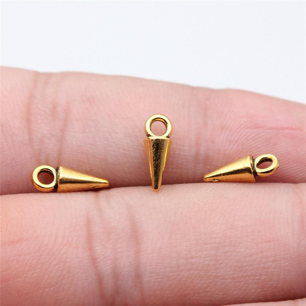 Accessories Parts Cone Shape Pendant End Beads Vintage Jewelry Supplies SA051