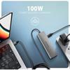 Hub USB-C - AXAGON - HMC-5H - 3 ports USB-A - 1 port HDMI 4K - PD 100W - Argent