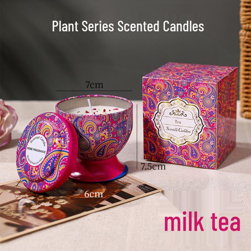 Exquisite High-Stemmed Glass Scented Candle Set - Long-Lasting Indoor Fragrance & Decorative Gift