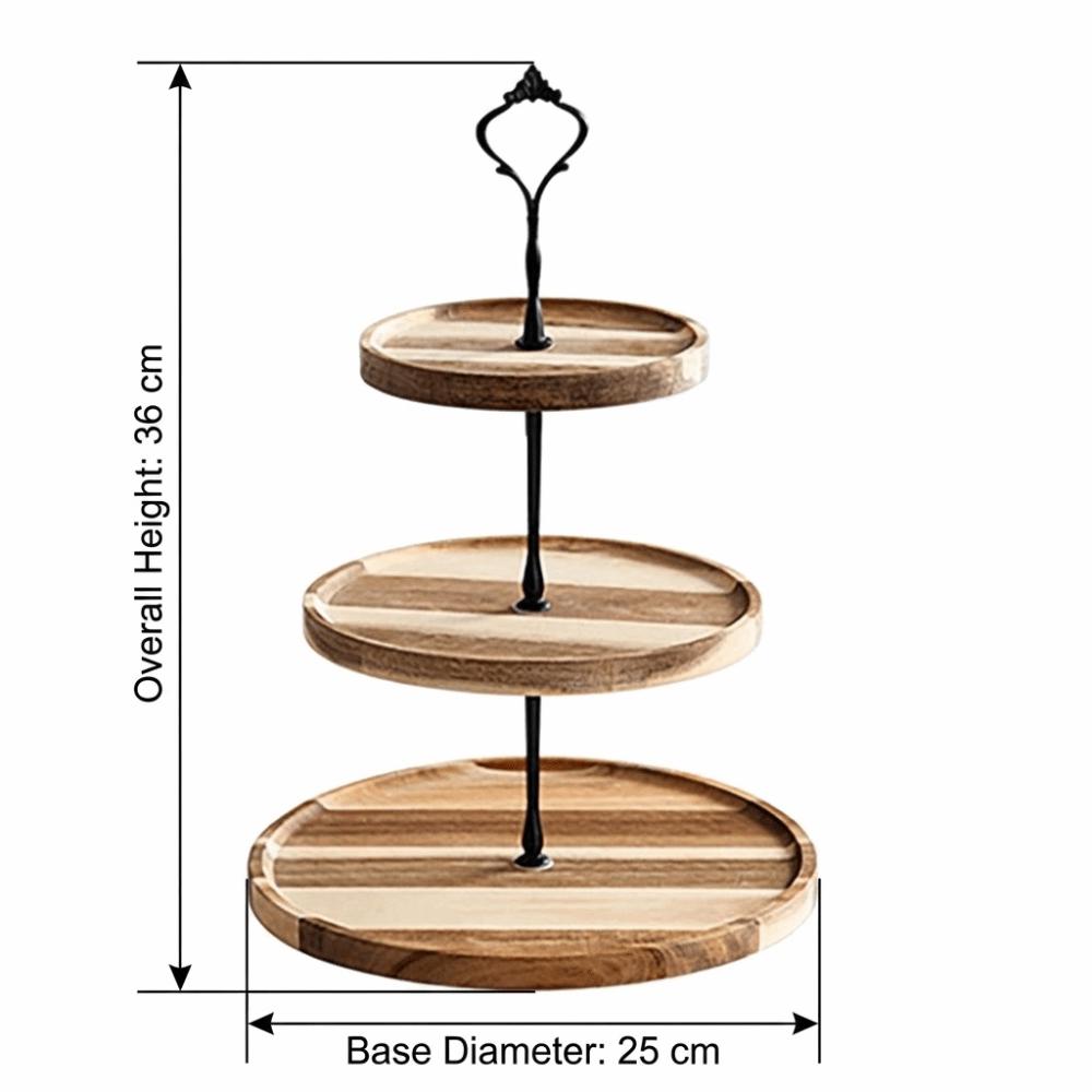 Smooth Serving Tray Detachable Multi Layer Frame Food Platter Elegant Storage Tray  Afternoon Tea