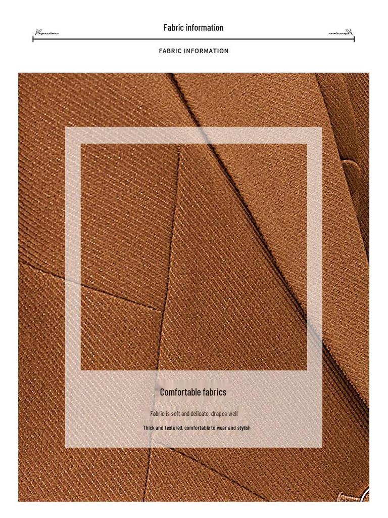 Elegant Women's Red Three-Piece Suit Set - Autumn & Spring Fashion with a Touch of Goddess Style Workwear