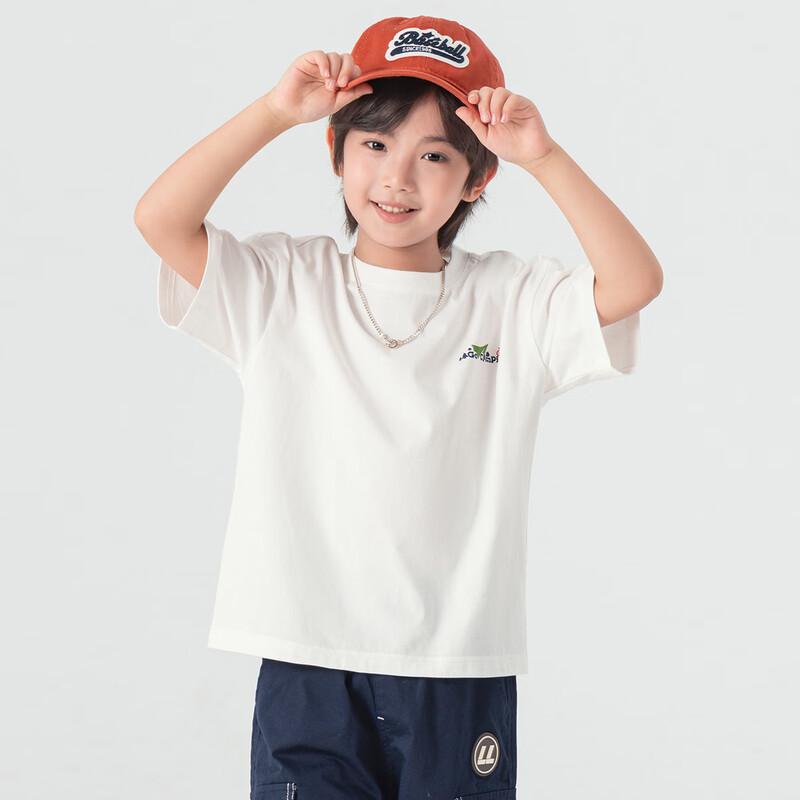 Boys' Cool Cotton Forest Camping Print Short Sleeve T-Shirt