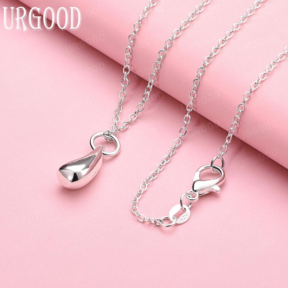 

Подвеска-капля из стерлингового серебра 925 пробы Модное свадебное украшение 45cm