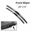 Wiper Front + Rear Wiper Blades Set Kit For Honda Fit Jazz MK2 MK3 2009-2017 2016 2015 2014 2010 Windshield Windscreen 26"14"14"