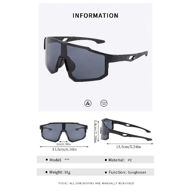 3 Piece Set of der Fashionable Cycling Glasses for Men and Women Outdoor Sports Windproof Mountain Bike Goggles