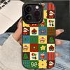 Cartoon Christmas Pattern Phone Case For iPhone 11 12 13 14 15 16 17 Pro Max 16E 17Air X XR XS Max 7 8 Plus Shockproof Cover