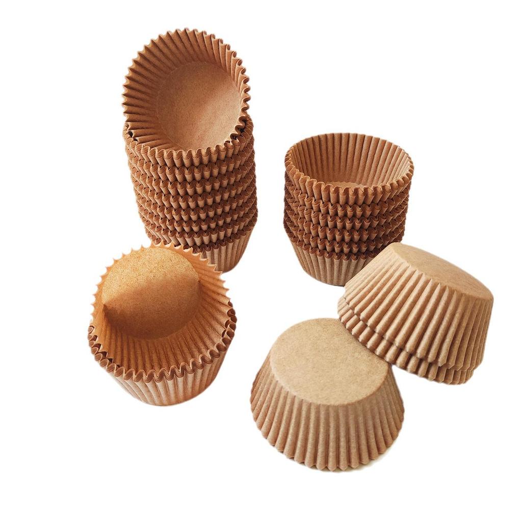 1000pcs Oil-Proof Disposable White Baking Cups - Heat-Resistant Paper Holders