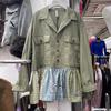 European Goods Contrast Colors In Spring and Autumn, New Autumn-feeling Niche Design, Cashew Denim Top Splicing Jacket, Female Trendy Brand