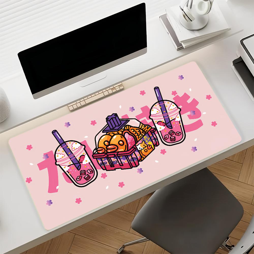 Art T-Taiyaki Cute Mouse Pad Non-slip Rubber Gamer Balance Computer Mat Decoracion Deskmat Laptop Office Large