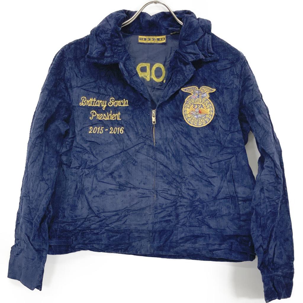 Vintage [OLD FFA] 90s Navy Corduroy Farmer's Jacket Jacket 38 NavyUsed