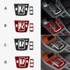 Real Soft Carbon FiberFor Mercedes Benz SLK R170 1996 1997 1998 1999 2000 2001 2002 2003 Car Automatic Gear Shift Panel Sticker
