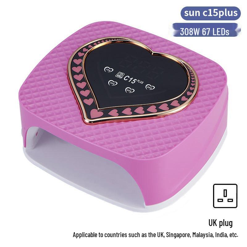 Dazzling 256W LED Nail Curing Lamp, Quick Dry Gel Lamp for Salon Use