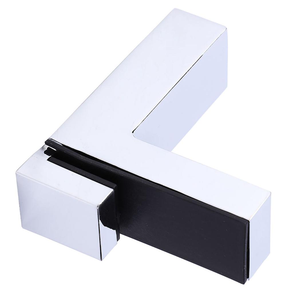 Thickened Clamp Glass Shelf Zinc Alloy Adjustable F Type Board Hardware FittingsGlossy
