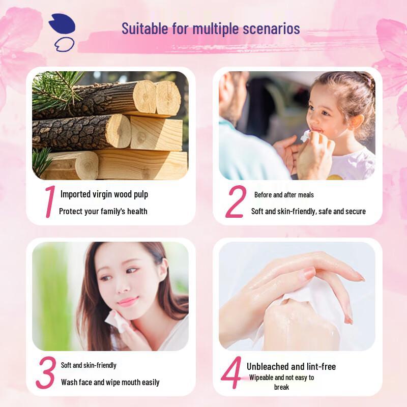 May Flower 2-Ply Facial Tissue - 180 Pulls, 24 Packs